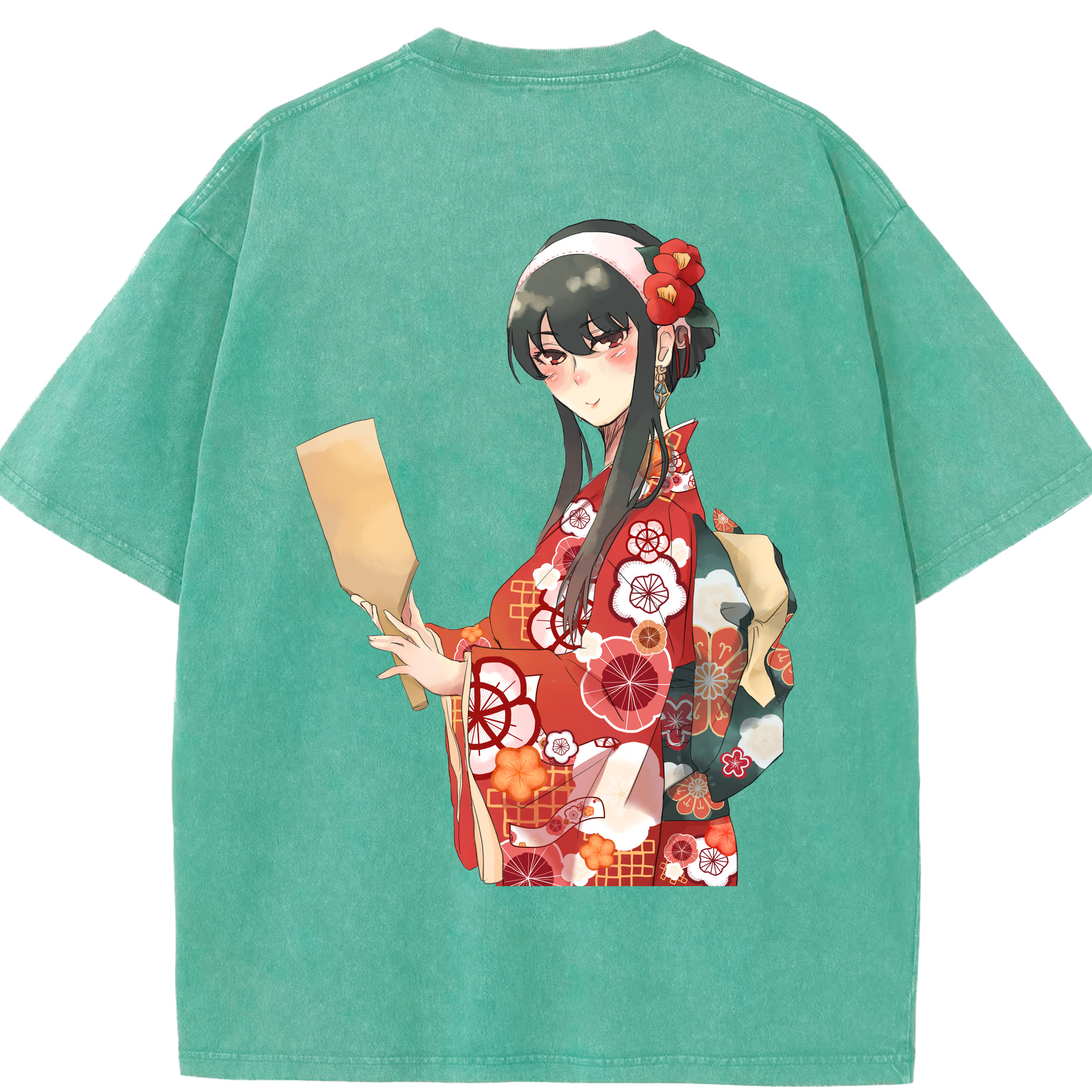 （画像用） SPY×FAMILY间谍家家酒 綿100% ヴィンテージ風 半袖Tシャツ（背面プリント）